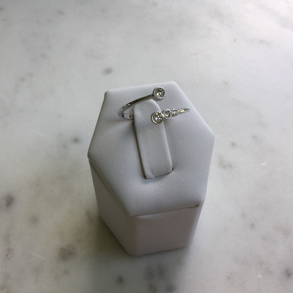 Sale $12! Sterling Silver Adjustable Cz Ring - Picture 10 of 16